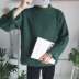 [Đặc biệt cung cấp] màu rắn vòng cổ đáy áo thun áo len Hàn Quốc thanh niên lỏng áo len nam xu hướng mùa thu và mùa đông Kéo qua