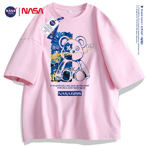 Хлопковая летняя мультяшная футболка с коротким рукавом для влюбленных, оверсайз