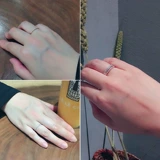 Золотое кольцо, серебро 925 пробы, розовое золото, японские и корейские, простой и элегантный дизайн