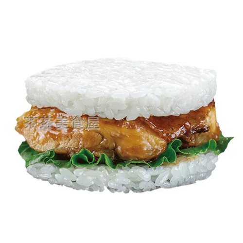 Le Caiju Rice Burger Burger Rice Gurning Rice Burry Burger Brawket Microwave Microwave, восточная половина продуктов 150 г*6