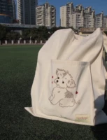 Holycow/ Original Design Pupppylove Маленькая вдольная вышиваемая сумка для защиты окружающей среды Бесплатная доставка