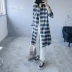 [Ưu đãi đặc biệt] các mẫu thiết kế, khách mời mài áo sơ mi kẻ sọc dài kẻ sọc retro Hàn Quốc