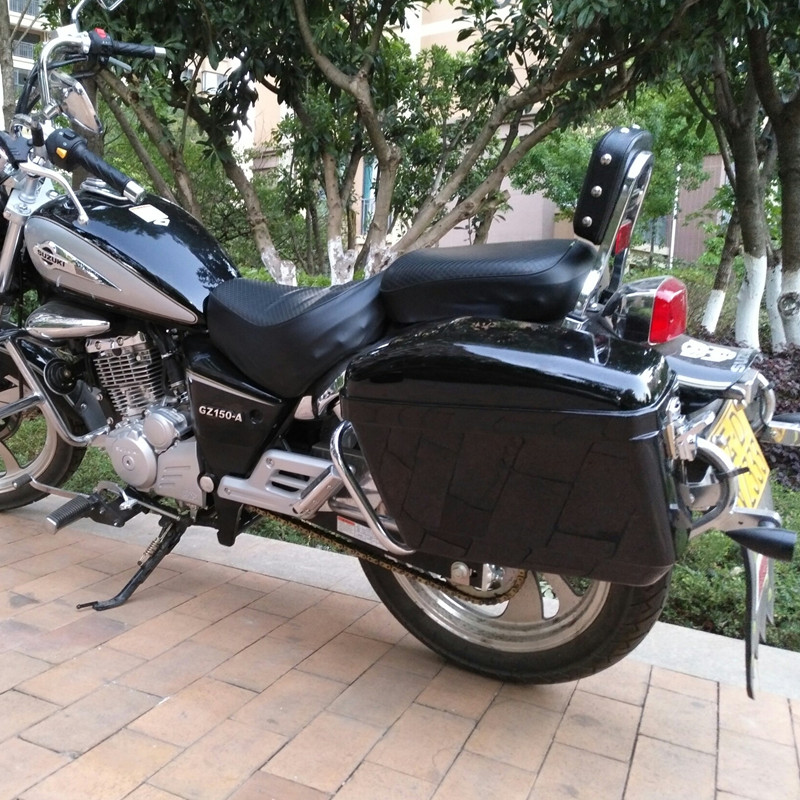 Suitable for Haojue Suzuki GZ150-A modified large side box original shelf without modification to install directly