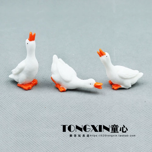 Реалистичная познавательная маленькая мультяшная игрушка, утка