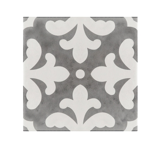 Ретро ручная работа светло -серая плитка Nordic 200x200 маленький цветочный балкон ванная комната кухонная плитка на стенах