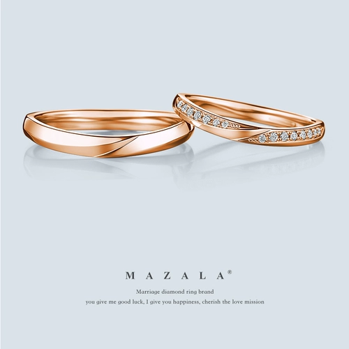 Mazala 18k Золотые пары Noctilucous Luminous Series Grare Warding Rings