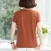 Áo thun cotton nữ tay ngắn nữ phiên bản Hàn Quốc 2019 hè mới cỡ lớn cho nữ trung niên áo rộng 40-50 tuổi - Áo phông
