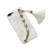 Chuỗi ngọc trai trắng vòng đeo tay hình học thanh lịch iphonex XS MAX vỏ điện thoại di động 6s 7 8plus - Vòng đeo tay Clasp