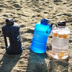Thể dục cốc nước công suất lớn chai nước nhựa thể thao nam di động chai nước ngoài trời lớn 2.2l chai nước không gian cup Tách