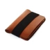 Nhập khẩu châu âu Atelier Pall handmade da đơn giản thẻ ví bộ với cao su vành đai mạnh mẽ Ví / chủ thẻ