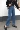 乡 丫头 Hàn Quốc phiên bản của quần eo cao là mỏng hoang dã lỏng vành đai hợp thời trang đôi túi denim rộng quần chân nữ triều quần jean nữ lưng cao
