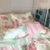 Chic Han Phong Bắc Âu flamingo đơn giản bốn mảnh cotton ánh sáng phong cách Mỹ nghệ thuật phòng ngủ giường giường phong cách