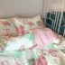 Chic Han Phong Bắc Âu flamingo đơn giản bốn mảnh cotton ánh sáng phong cách Mỹ nghệ thuật phòng ngủ giường giường phong cách bộ ra nệm Bộ đồ giường bốn mảnh