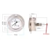 Đồng hồ đo áp suất chống sốc bằng thép không gỉ trục YN60BFZT y60bfz cho loại bảng áp suất dầu nước amoniac 