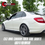 Carbonado Mercedes -Benz W204 C63 AMG Vorsteiner Modified Siege Siege Carbon Fiber Юбка