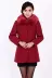 Mùa thu 2014 mùa đông mới của phụ nữ lông cổ áo trung niên và áo khoác cashmere tuổi già phiên bản Hàn Quốc của chiếc áo khoác tự trung niên đoạn ngắn - Áo Hàn Quốc Áo Hàn Quốc
