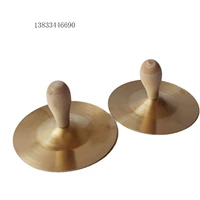 Nhạc cụ gõ cho trẻ em Orff Đồ chơi giáo dục mầm non Đồ dùng dạy trẻ em với cymbals đồng 9 cm đồ chơi âm nhạc cho bé