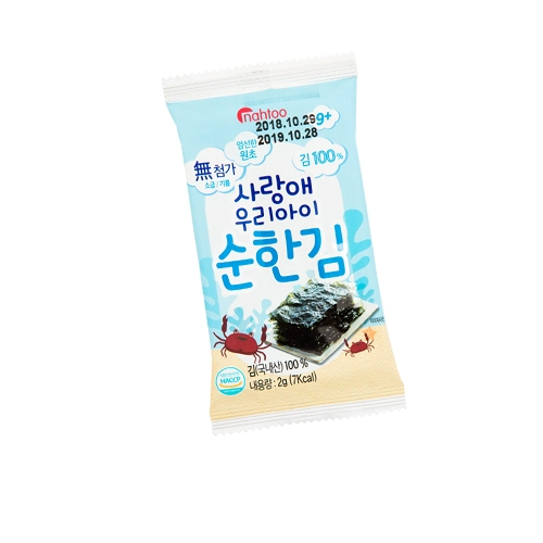 U Южная Корея Найда Морские мохи таблетки без добавления жареных к тюкам солонного сахара без приправы не приправляя детские закуски