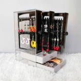 Акриловые серьги, ящик для хранения, прозрачный стенд, пластиковая стеклянная коробочка для хранения