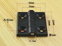 Черный, 60mm, 60mm, 6mm