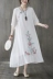 Mùa hè năm 2021 sản phẩm mới phong cách dân tộc của phụ nữ cộng với kích thước váy dài Phong cách Trung Quốc thêu cổ điển cải tiến váy rời - Sản phẩm HOT