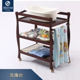Пеленальный столик для новорожденных, кроватка, массажер, система хранения из натурального дерева