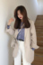 A7seven tính khí thường phù hợp với nữ 2018 mùa xuân chic Hàn Quốc phiên bản của một hoang dã một nút lỏng mỏng áo khoác áo vest nữ hàng nào đẹp Business Suit