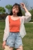 Mùa hè năm 2018 mới của Hàn Quốc ren ren tay áo voan áo sơ mi nữ chiếc áo len ins siêu cháy kem chống nắng quần áo Áo sơ mi chiffon ren