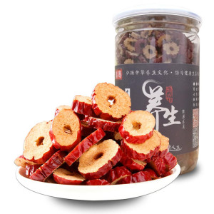 红枣片180g红枣圈新疆若羌红枣干泡茶煲汤煮粥脆枣片无核零食干货