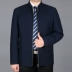Pierre Cardin 18 mùa xuân mới người đàn ông trung niên cổ áo cổ áo jacket cộng với phân bón XL daddy áo giản dị áo khoác nam kaki Áo khoác