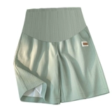 Штаны, тонкие шелковые шорты с поддержкой живота, летняя одежда для отдыха для беременных, высокая талия