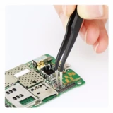 Эластичный антимагнитный антистатический пинцет из нержавеющей стали для наращивания