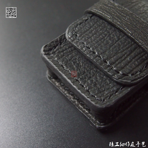 Зажигалка ручной работы, чехол, черная сумка для техники, делается под заказ, из натуральной кожи, простой и элегантный дизайн