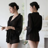 Нижнее белье, сексуальная пижама, униформа, шифоновый банный халат, комплект