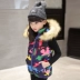Áo cotton bé gái mùa đông mới xuống cotton mùa đông trẻ em phiên bản Hàn Quốc của nữ công chúa mùa đông dày mặc áo bông