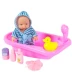 Trẻ em chơi trong bồn tắm nước bé mềm bồn tắm búp bê cho tắm phù hợp với nhấp nháy đồ chơi tắm trẻ sơ sinh Đồ chơi búp bê