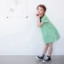 Mô hình bùng nổ Quần áo trẻ em mùa hè Hàn Quốc Váy bé gái thế hệ trẻ em vui nhộn mặc váy cotton sọc A293 - Khác vest đẹp cho bé trai Khác