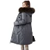 Áo bà bầu mùa đông xuống áo phiên bản Hàn Quốc phần dài của bà bầu áo khoác cotton cỡ lớn áo khoác cotton dày áo khoác tháng