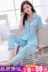 Mùa hè ngắn tay Hàn Quốc cotton đồ ngủ của phụ nữ quần cotton phần mỏng tháng quần áo trung niên ladies home dịch vụ phù hợp với Giống cái