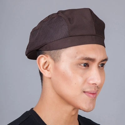 Кофейная кепка для отеля, летний дышащий рабочий берет