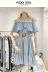 Mùa hè 2019 phong cách mới từ cổ áo quây xù váy sọc nữ retro phổ biến váy Pháp - Sản phẩm HOT