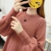 Bà bầu mang áo len mùa thu đông phiên bản Hàn Quốc phần dày 2018 mới dài áo thun thun mùa đông áo khoác bầu Áo thai sản