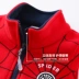 Trẻ em năm mới Vest Spider-Man Chàng trai và cô gái Polar Polar Vest Cartoon Baby Red Jacket - Áo ghi lê
