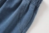 Quần áo trẻ em Nhật Bản mùa xuân và mùa thu quần bé trai và bé gái quần màu xanh nhạt cotton co giãn dệt kim denim - Quần quần jean đẹp bé gái Quần