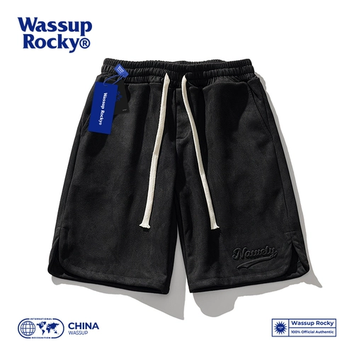 Wassup Rocky American Retro Heavy Steel Lainer Shorts Summer Summer Pare Pan Pants Male