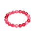 Màu sắc tự nhiên Đỏ trắng Chalcedony Bracelet Phụ nữ Pha lê đơn Pha lê Vòng tay Hoa đào Vận chuyển Trang sức Quà tặng vòng tay phong thủy neja Vòng đeo tay Clasp