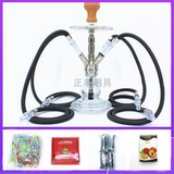 Арабский водный дым Полный комплект бара сигаретной трубки боевой стеклянный чайник KTV Специальный роскошный высокий высокий сигаретный горшок с сигаретом