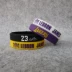 Ngôi sao bóng rổ Lakers James chữ ký thể thao sáng dạ Vòng đeo tay silicon Vòng tay người hâm mộ - Vòng đeo tay Clasp