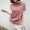 Mùa hè mới phiên bản Hàn Quốc của áo thun cotton cổ cao nửa tay ngắn tay áo thun nữ rộng kích thước lớn màu nửa tay áo sơ mi chạm đáy áo thủy triều