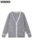 Áo len cardigan thứ hai métbonwe Áo len nam mùa thu cơ bản thoải mái Áo khoác cardigan cơ bản áo len cao cổ nam Cardigan